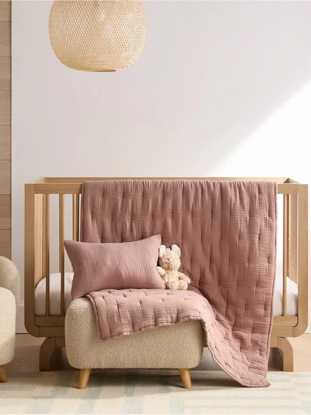 Fig Organic Cotton Gauze Toddler Quilt